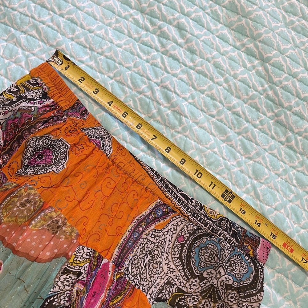 Boston, proper bright patchwork full circle skirt - Picture 4 of 5